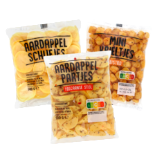 Aardappelschijfjes naturel, mini krieltjes bistro of aardappelpartjes Toscaanse stijl
